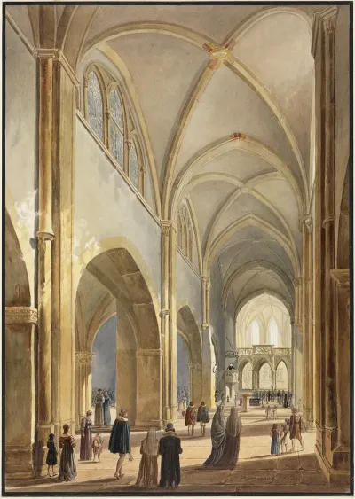 Das Innere Der Schloskirche St Michael In Pforzheim