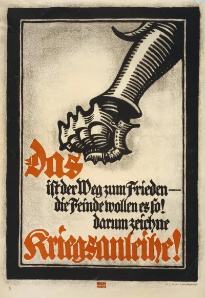 Das Ist Der Weg Zum Frieden Die Feinde Wollen Es So Darum Zeichne Kriegsanleihe