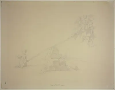 Das Jesuskind Und Die Engel Auf Dem Wagebalken Kraft Der Himmlischen Und Der Irdischen Liebe Erste Komposition 2