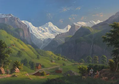 Das Lauterbrunnenthal Vom Wege Nach Der Wengernalp