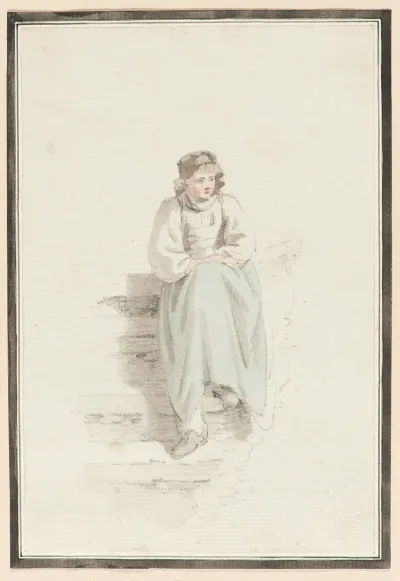 Das Madchen Auf Der Steintreppe