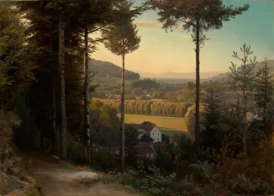 Das Oostal Mit Blick Auf Die Rheinebene Und Die Vogesen Abend