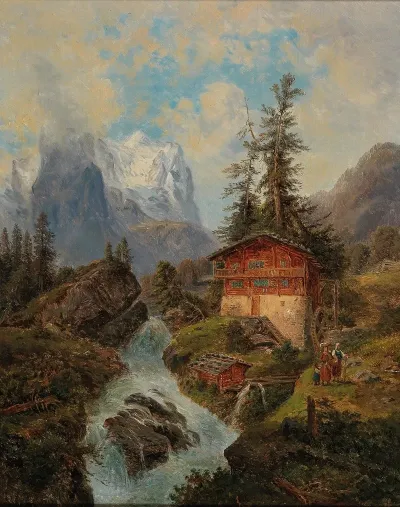 Das Wetterhorn In Der Schweiz