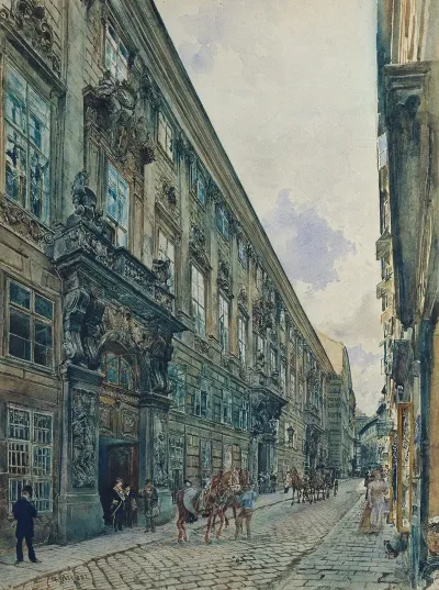 Das Winterpalais Des Prinzen Eugen Von Savoyen In Der Himmelpfortgasse In Wien