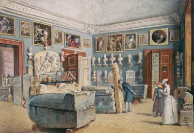 Das Zimmer Mit Dem Mithras Und Den Agyptischen Sarkophagen