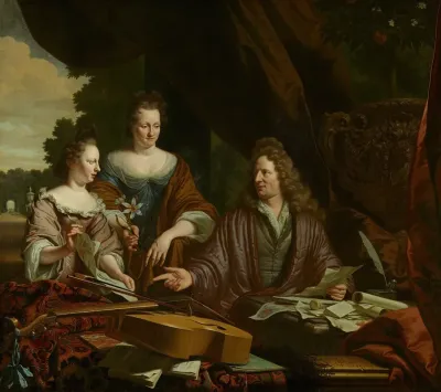 David 1654 1729 Agneta C 1658 1719 And Their Daughter Catherina 1683 1729 De Neufville