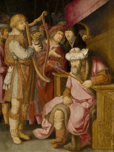 David Playing His Harp For Saul