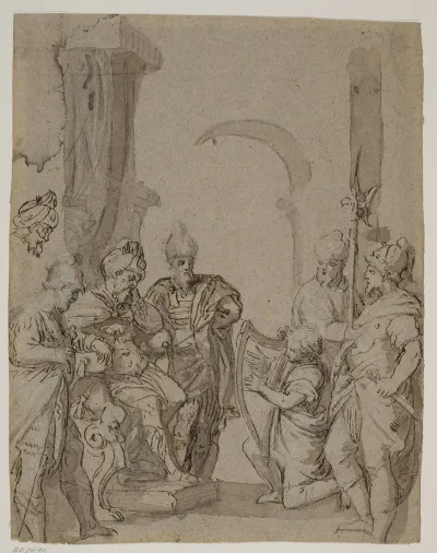 David Plays The Harp For King Saul