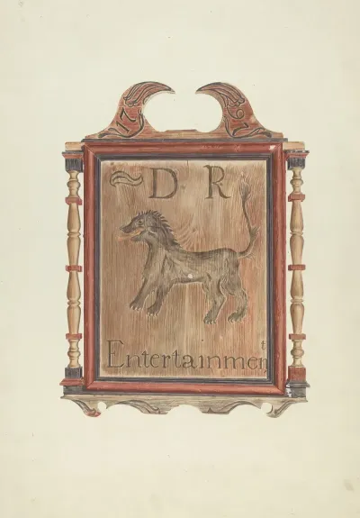 David Reeds Tavern Sign Verso