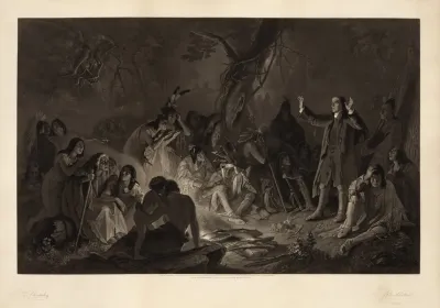 David Zeisberger Preaching To The Indians