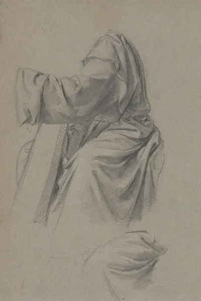 Davids Robe Study To The Painting King David Playing The Harp
