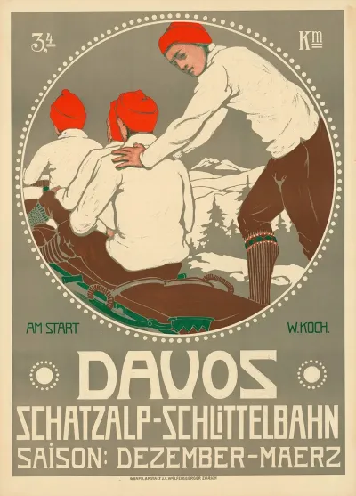 Davos Schatzalp Schlittelbahn