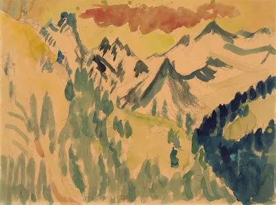 Davoser Berglandschaft Vermutlich