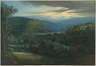 Dawn In The Valleys Of Devon