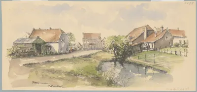 De Buurtschap Overmeer Vanuit De Hoostermeer De Meerweg Gezien