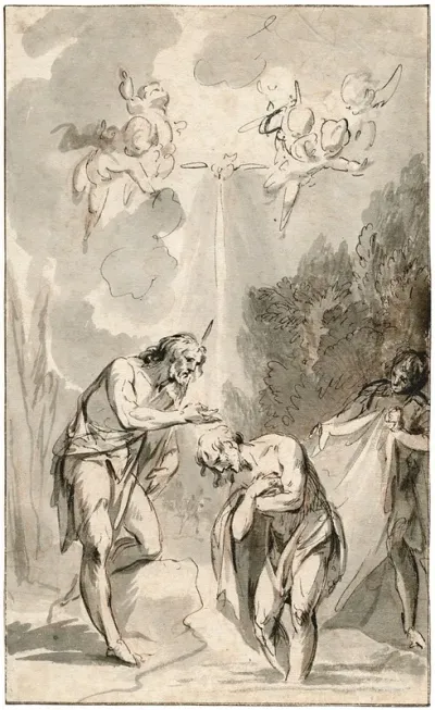 De Doop Van Christus In De Jordaan