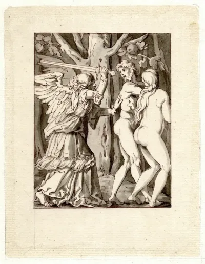 De Engel Verdijft Adam En Eva Uit H Paradijs