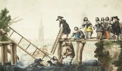 De Gebroken Brug Harmen Ter Borch C 1655