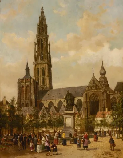 De Groenplaats Te Antwerpen