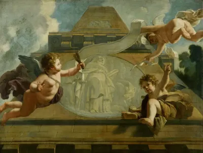 De Heilige Anthonius De Heremiet Allegorische Voorstelling Van De Verzorging Van Leprozen En Onnozelen