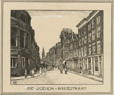 De Joden Breestraat Te Amsterdam