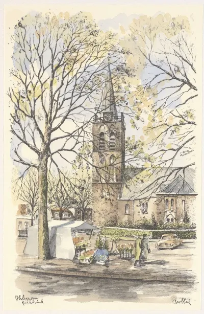 De Kerkbrink Met De Oude Hervormde Kerk