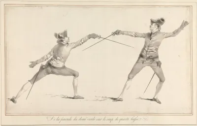 De La Parade Du Demi Cercle Sur Le Coup De Quarte Basse
