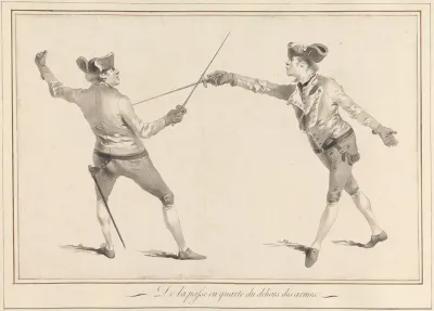 De La Passe En Quarte Du Dehors Des Armes