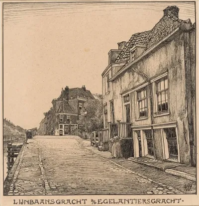 De Lijnbaansgracht Bij De Egelantiersgracht Te Amsterdam