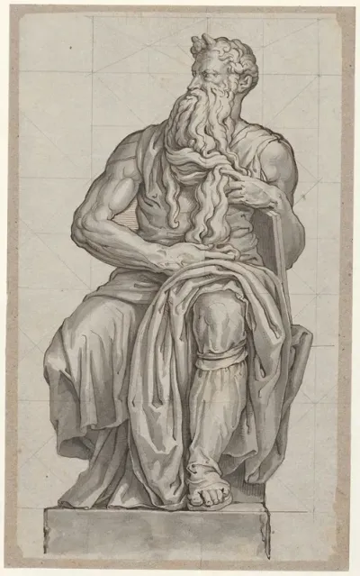 De Mozes Van Michelangelo Sculptuur