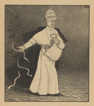 De Notenkraker 19 Januari 1907 De Paus Tegen Frankrijk