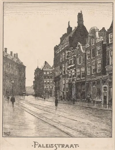 De Paleisstraat Te Amsterdam