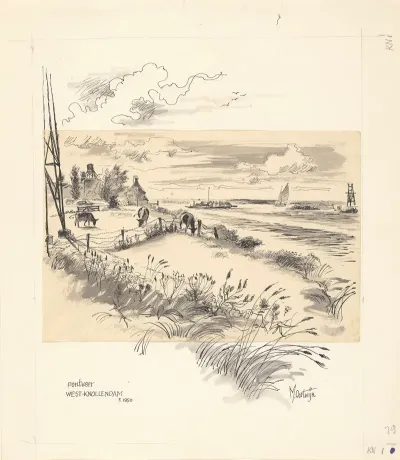 De Pontveer Bij West Knollendam