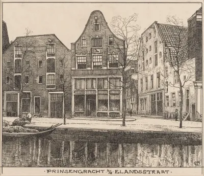 De Prinsengracht Te Amsterdam Bij De Elandsstraat