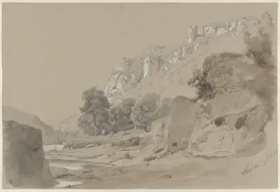 De Rivier De Nera Bij Narni