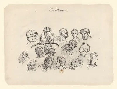 De Rome Etude De Visages