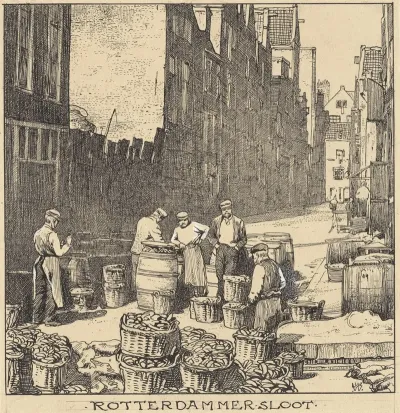 De Rotterdammer Sloot Te Amsterdam Gedempt In 1867