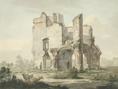 De Ruine Van De Abdij Van Rijnsburg 2