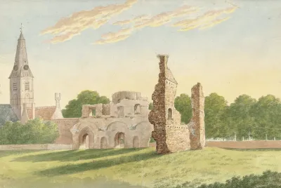 De Ruine Van De Abdij Van Rijnsburg