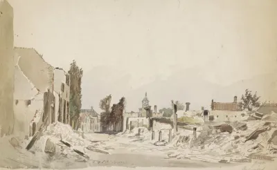 De Ruines Te Bodegraven Na De Brand Van Juni 1870