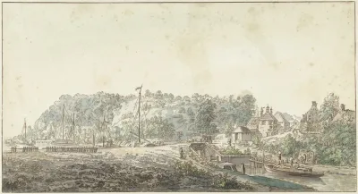 De Sluis Bij De Grebbe Tussen Rhenen En Wageningen