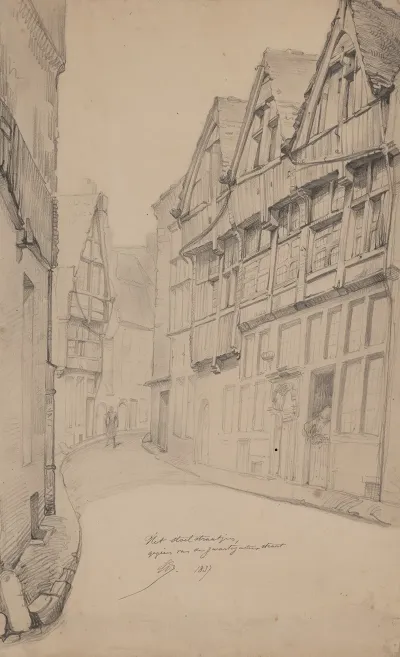 De Stoelstraat Gezien Vanuit De Zwarte Zusterstraat