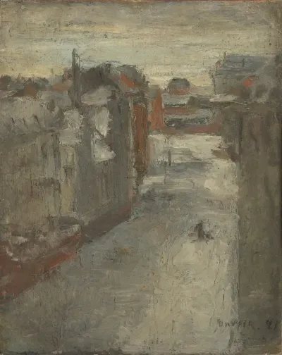De Van Iseghemlaan Onder De Sneeuw