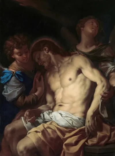 Dead Christ Supported By Angels