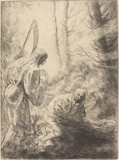 Death And The Woodcutter 2nd Plate La Mort De Le Bucheron