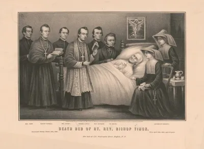 Death Bed Of Rt Rev Bishop Timon