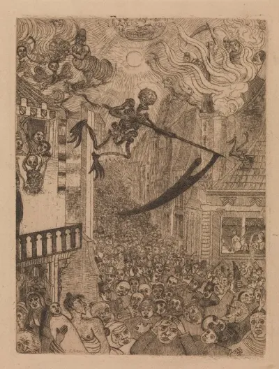 Death Chasing The Flock Of Mortals