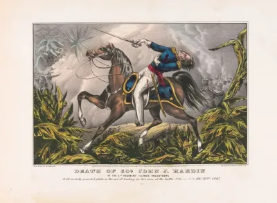Death Of Colonel John J Hardin Of The 1st Regiment Illinois Volunteers