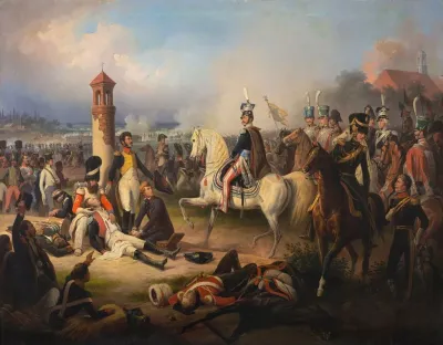 Death Of Cyprian Godebski At Raszyn