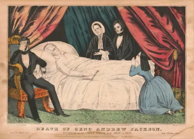 Death Of General Andrew Jackson President Of The United States From 1829 To 1837